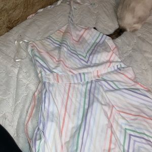 Brand new large New York and company chevron rainbow dress